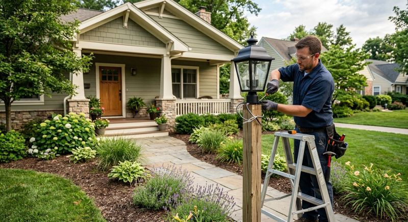 Yard Lights Installation in Olathe, KS